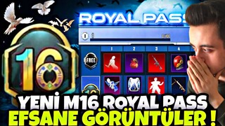 YENİ M16 ROYAL PASS EFSANE GÖRÜNTÜLER !! M16 RP 1-50 ÖDÜLLERİ !! M16 ROYAL PASS PUBG MOBİLE