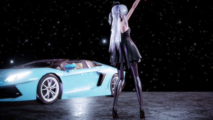 【MMD】Black skirt and high heels, weak sound-Number 9-In the extreme dark night, weak sound dances fo