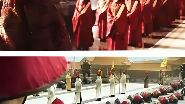 Một người quỳ lạy khi vào triều, một người đứng khi vào triều, rõ ràng ngay trước mắt, hahaha