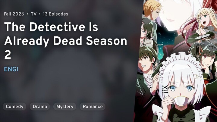 EP 1 - Tantei wa Mou, Shindeiru. Season 2 Sub Indo