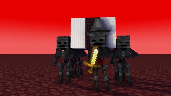 Withered Skeleton Carrying Coffin [Black Man Carrying Coffin]