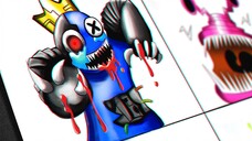 Hướng dẫn vẽ R.I.P Rainbow Friends / Bí mật đen tối của BLUE / Rainbow Friends bị lãng quên