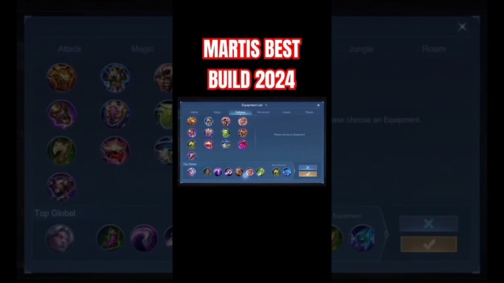 Martis Best Build 2024 (Part 2) #shorts #mlbb