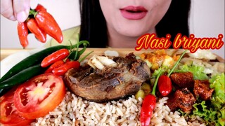 ASMR NASI BIRYANI KAMBING OVEN PAKE RAWIT UTUH | ASMR MUKBANG INDONESIA