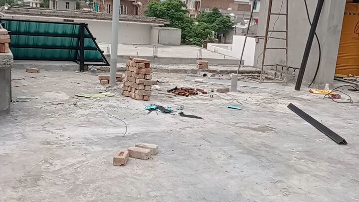 WORK PROSES SINGEL ROOFING SHEET INDIAN PUNJAB