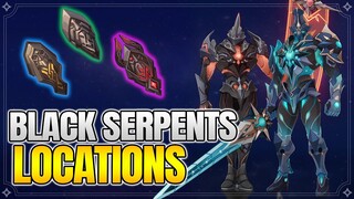 Black Serpents Locations - Gloomy Statuette Farming route -【Genshin Impact】