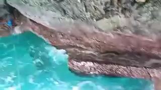 wave in cave ☺️😊😊