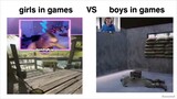Girls in games VS Boys in games_
