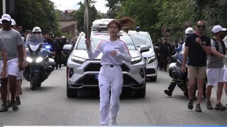 Zhao Lusi 2024 Paris Olympics การวิ่งคบเพลิงวิดีโอ HD + คำบรรยายภาษาจีน
