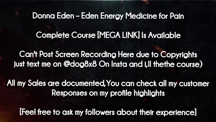 Donna Eden  course - Eden Energy Medicine for Pain download