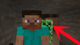 What happens when you pretend to be a creeper to scare players?