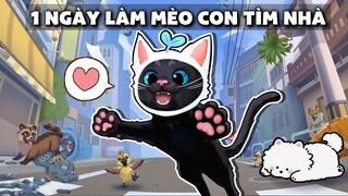 Mèo Simmy 24H Hóa Thành Mèo Con Tìm Nhà Trong Game Little Kitty Big City !!