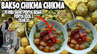 TEMPATNYA MASUK KEDALAM KAMPUNG  TERNYATA BIKIN KETAGIHAN - bakso cilok chikma chikma dahan kidul