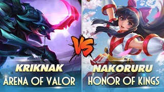 Ai Hơn Ai ? KRIKNAK Liên Quân Mobile & NAKORURU Honor Of Kings (VGVD)