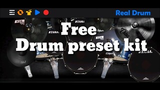 REAL DRUM PRESET KIT TAMA BLUE BLACK.. 🤘🥁