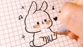 《教你画一只可爱兔兔》