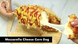 ชีสคอร์นด๊อก กินตามซีรียส์ Mozzarella Cheese Corn Dog Recipe | AnnMade