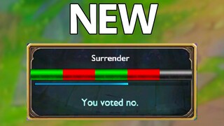 League's new surrender changes delayed