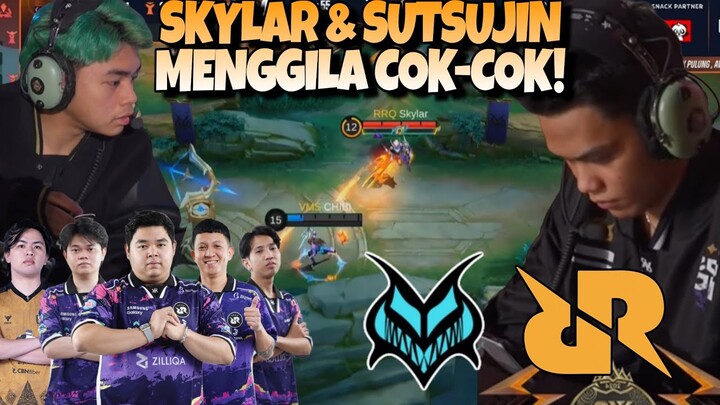 MATCH SERU PARAH !! SKYLAR & SUTSUJIN MODE ALIEN !! RRQ VS VAMOS MATCH 1 - KNOCKOUT STAGE DAY 1