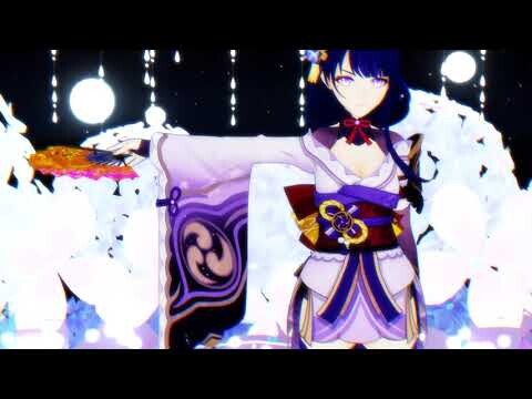 Genshin MMD 響喜乱舞 -Kyouki Ranbu- / GARNiDELiA(原神 Baal,雷电将军,雷電将軍)