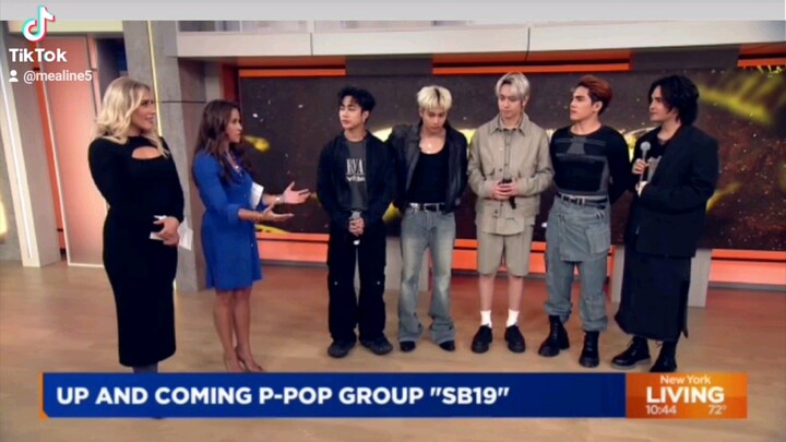 SB19 perform and interview in Pix11 new york