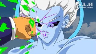 Dragon ball super Goku, Vegeta and Broly VS Dark Angel