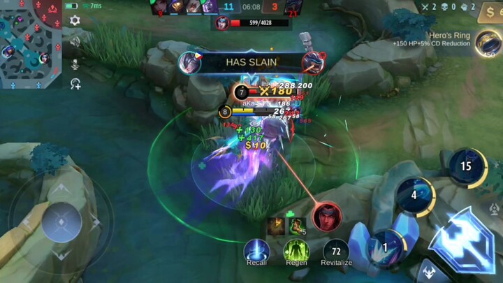 This spell are super convenient in 2 vs 1 alpha expilane hyper carry in rank game🔥😎