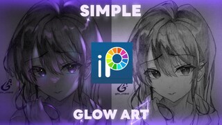 [SPEEDPAINT] Glow art simple (komi-san💜 ) by-GemmDraw🔥