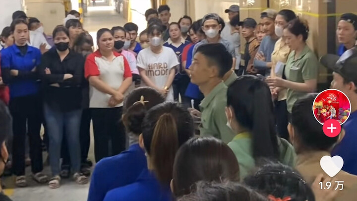 A Chinese‑invested factory in Vietnam has halted production due to tariff issues; Vietnamese workers