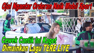 Ojol Ngantar Orderan Naik Mobil SPORT !!! Cewek Cantik Ini Kaget, Dimainkan Lagu TERE LIYE