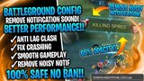 Battleground Config Optimize (65% Opacity) + Remove Noisy Notification - Smooth Gameplay | MLBB 🔥