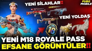 YENİ M18 ROYALE PASS EFSANE GÖRÜNTÜLER!! - YENİ GELECEK YOLDAŞ 😱 | PUBG MOBİLE