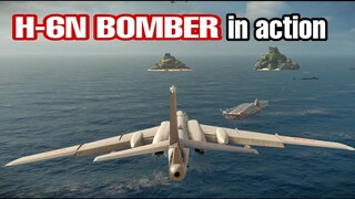 Modern Warships: new H-6N BOMBER in action. Alpha test
