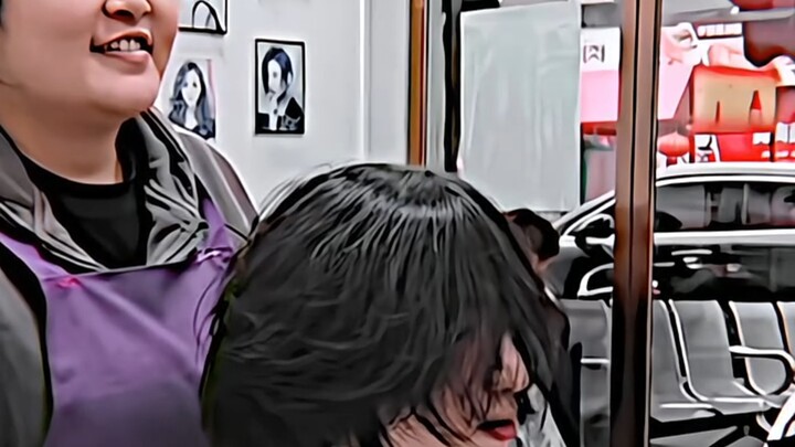 “The woman who can make you leave the barbershop with a smile”