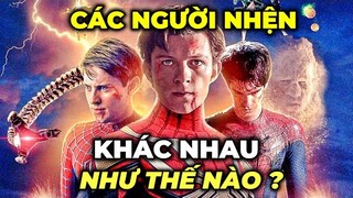 PETER VÀ NGƯỜI NHỆN của TOBEY, ANDREW VÀ TOM KHÁC NHAU NHƯ THẾ NÀO trong SPIDER-MAN: NO WAY HOME ?