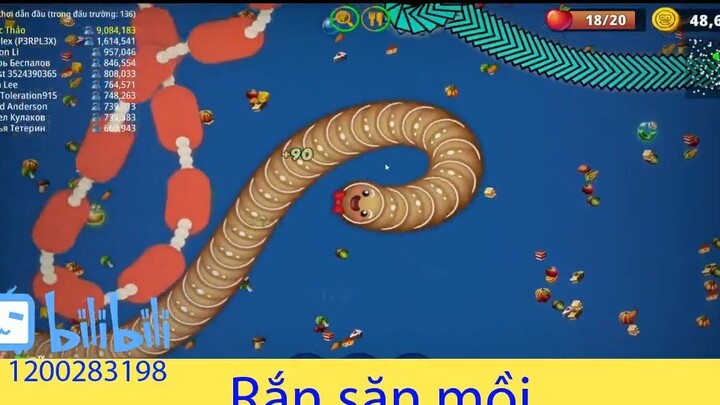 Top 1 rắn săn mồi với 10 triệu điểm #game