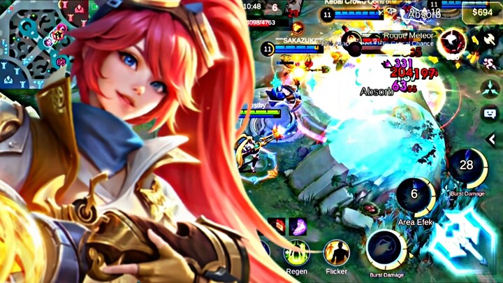 Moment Brutal Damage dari Layla sakitt
