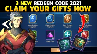 3 NEW REDEEM CODE CLAIM NOW || MOBILE LEGENDS