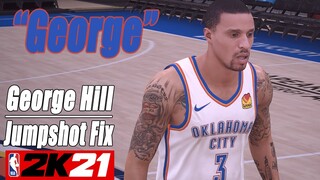 George Hill Jumpshot Fix NBA2K21 with Side-by-Side Comparison