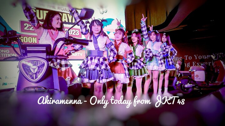 Live Performance Akiramenna - Only today from JKT48 - Event Helloweebs - Lagoon Avenue - Surabaya