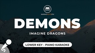 Demons - Imagine Dragons (Lower Key - Piano Karaoke)