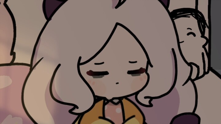 Hina is so, so sleepy.