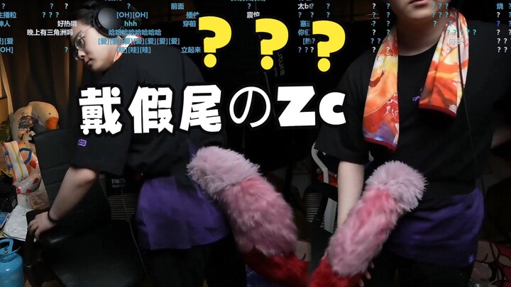 [Zc/For personal use] Wearing a fake tail! Tied to the butt and then tied to the front of the waist?