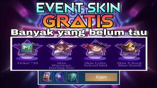 EVENT TERSEMBUNYI MOONTON - HADIAH 3 Skin GRATIS - Mobile Legends