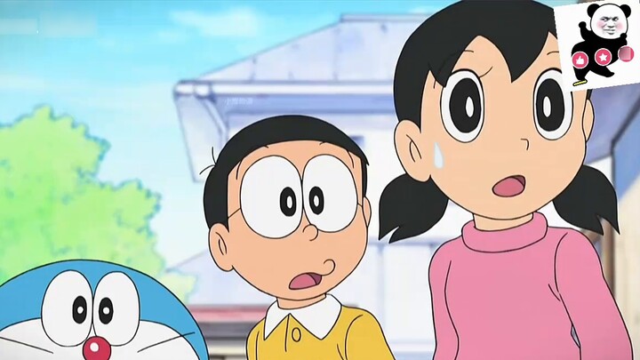This is definitely the saddest time Shizuka has cried, and Nobita doesn't know how to comfort her.