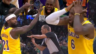 LeBron Mad No Call vs Celtics! Beverley Shows Camera to Ref! 2022-23 NBA Season