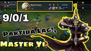 Master Yi 9/0/1 Partida Lag pa. | League of Legends: Wild Rift