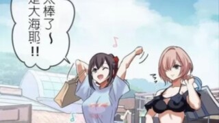 和好闺蜜一起去海边玩～