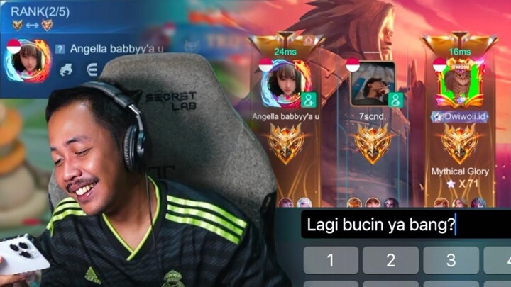 MASUK LAGI KE ROOM RANDOM❗️ADA ORANG LAGI BUCIN  - Mobile Legends