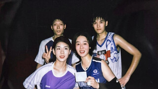 谁说女生不能打海南九人排球的！